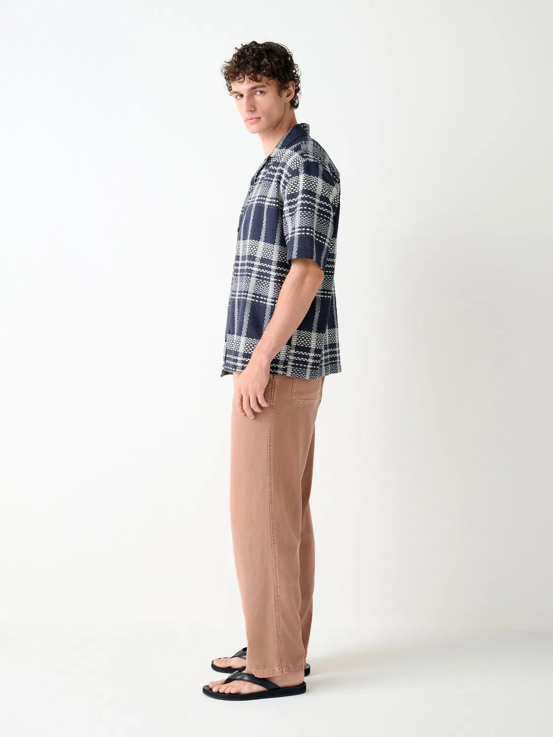 Брюки свободного кроя Authentic Washed Next, выгоревший оранжевый — фото 4