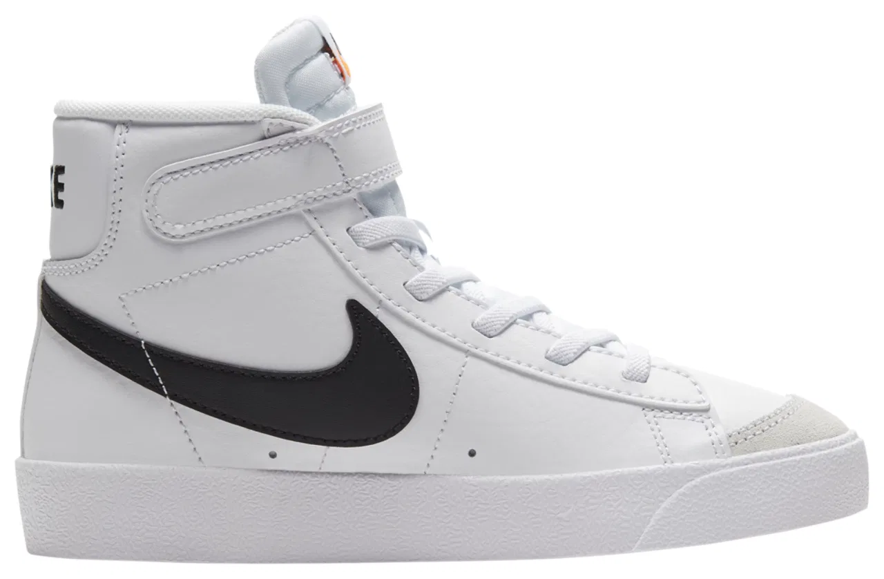 Кроссовки для мальчиков Blazer Mid '77 Nike, цвет White/Black/Orange