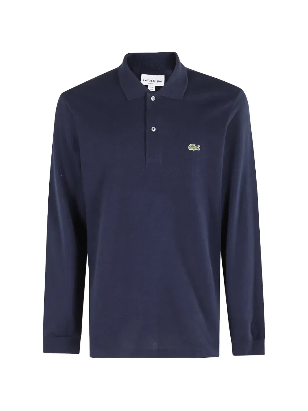 Поло с длинными рукавами и нашивкой-логотипом Lacoste, синий