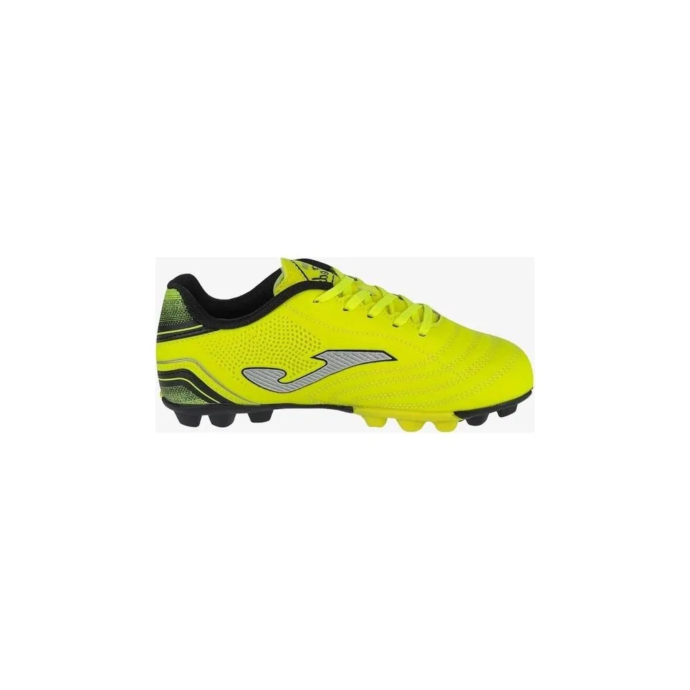 Детские футбольные бутсы для мальчиков с шипами Toledo Jr 2309 Lemon Fluor Black Hard Ground Joma