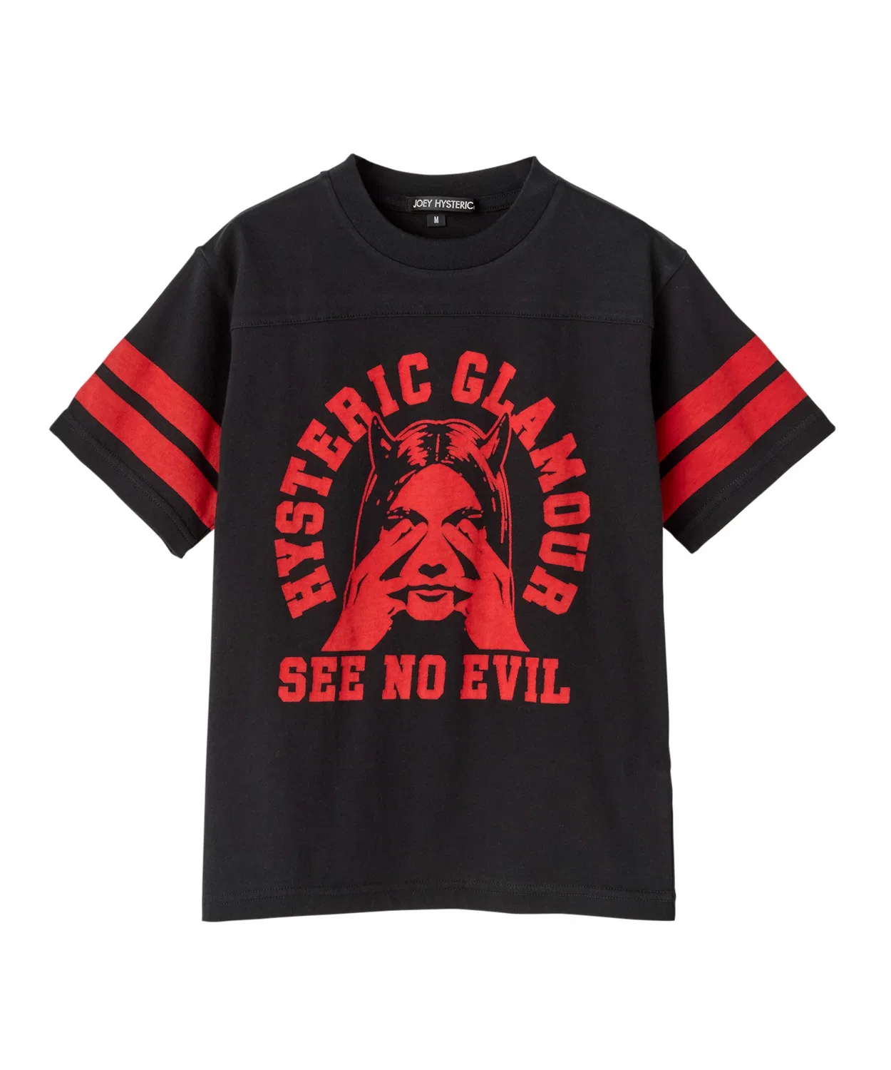 Детская футболка с принтом SEE NO EVIL JOEY HYSTERIC, Black