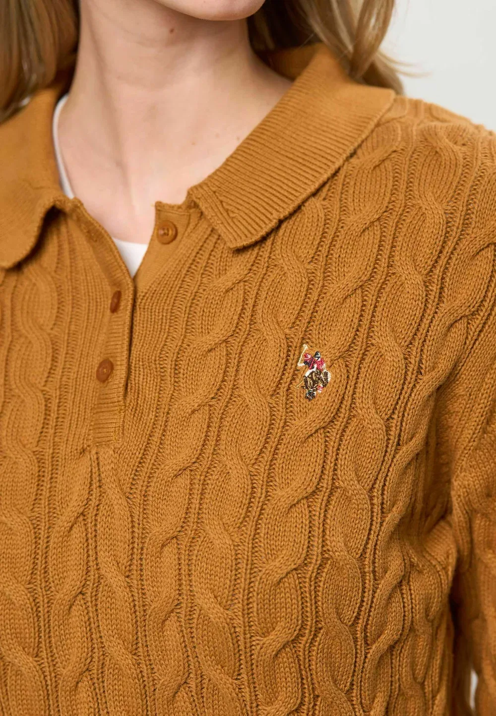 Карин - свитер U.S. Polo Assn., Brown Sugar — фото 4