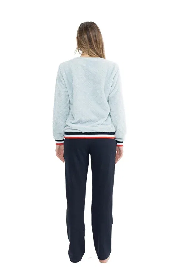Женский спортивный костюм из велсофта U.S. Polo Assn., Blue — фото 3