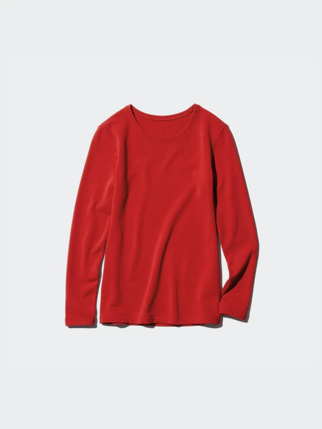 Футболка с длинным рукавом HEATTECH ULTRA WARM Uniqlo, коралловый