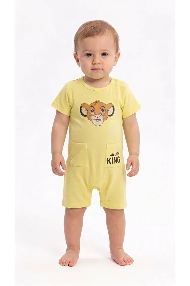 Детский комбинезон для мальчиков с принтом Chicsy Baby, Light Yellow
