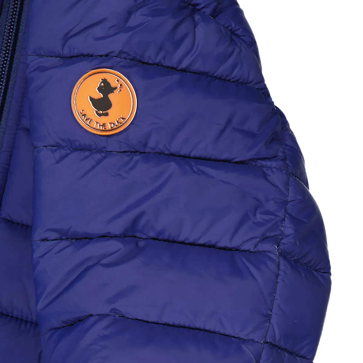 Детская куртка-пуховик с капюшоном Gillo Puffer Jacket Save The Duck, Eclipse Blue — фото 3