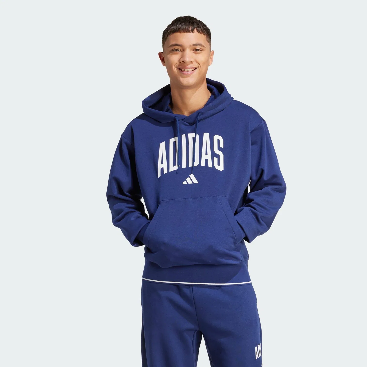 Мужское худи с капюшоном Collegiate Adidas, Navyblau