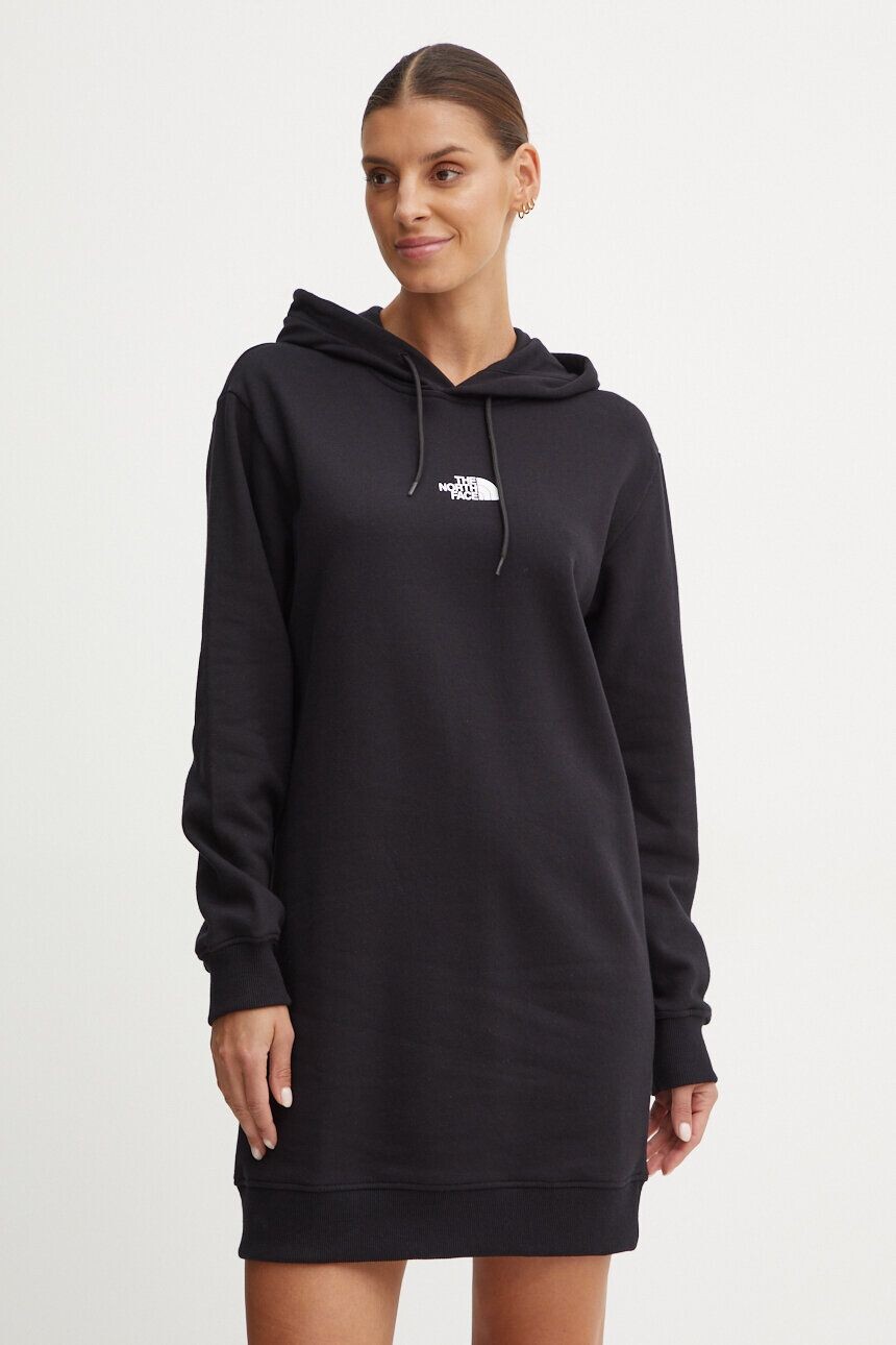 

Хлопковое платье The North Face Zumu Hooded Dress, черный
