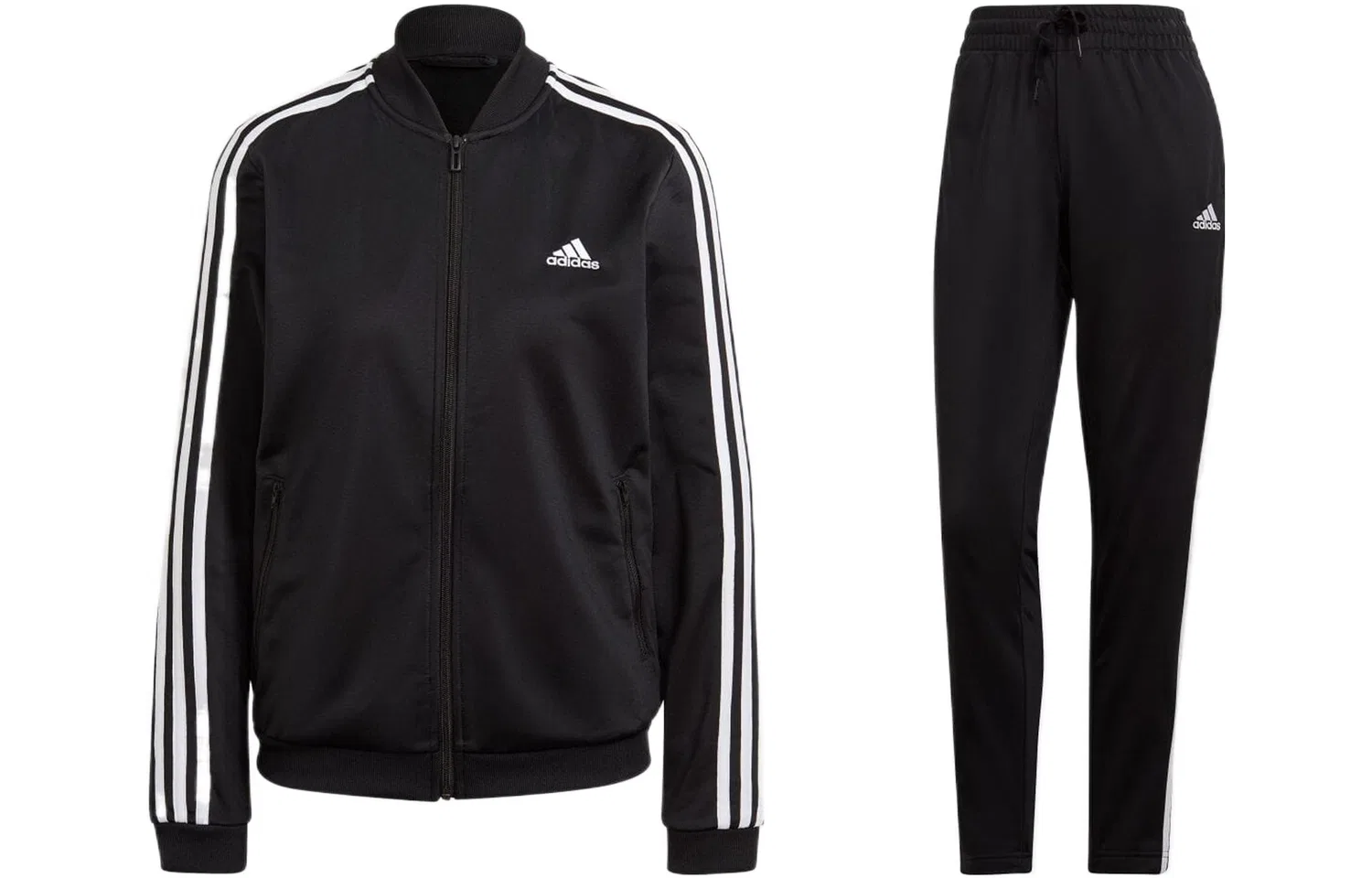 Женский спортивный костюм с тремя полосками, Adidas, Black