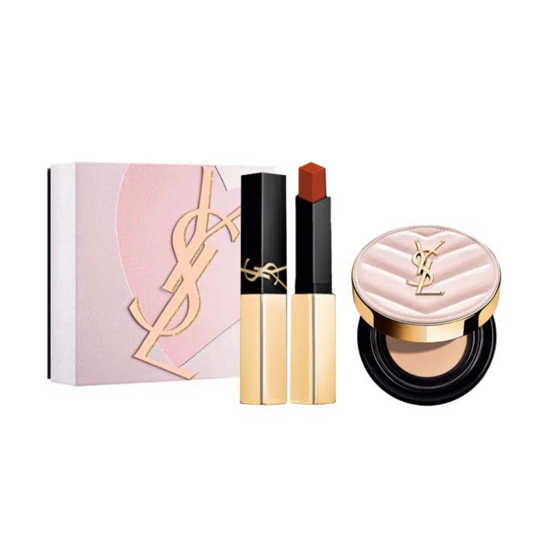 Набор для макияжа губ SAINT LAURENT, Gold Bar 1936+Pink Cushion B10, Pink Cushion B10