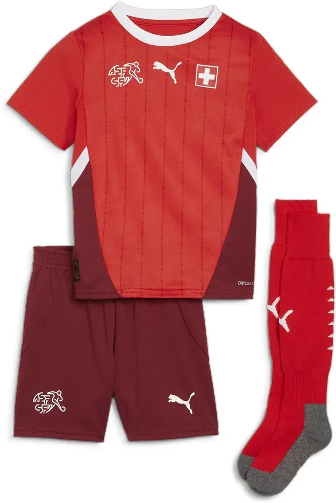 Футболка спортивная с принтом SFV HOME MiniKit Puma, красный