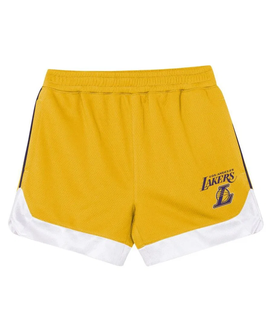 Комплект футболки и шорт с принтом Los Angeles Lakers Outerstuff, Gold — фото 4