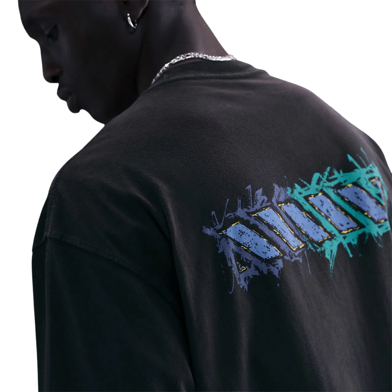 Футболка мужская Max 90 DNAR Nike, цвет Black/Multi — фото 2