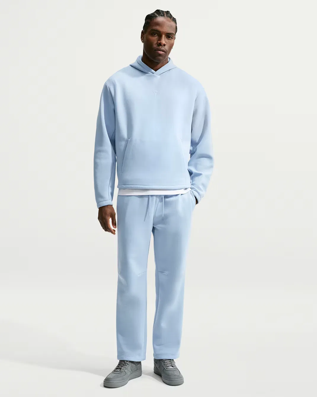 Мужские баскетбольные брюки из флиса Dri-FIT Kobe Nike, Light Armory Blue/Light Armory Blue