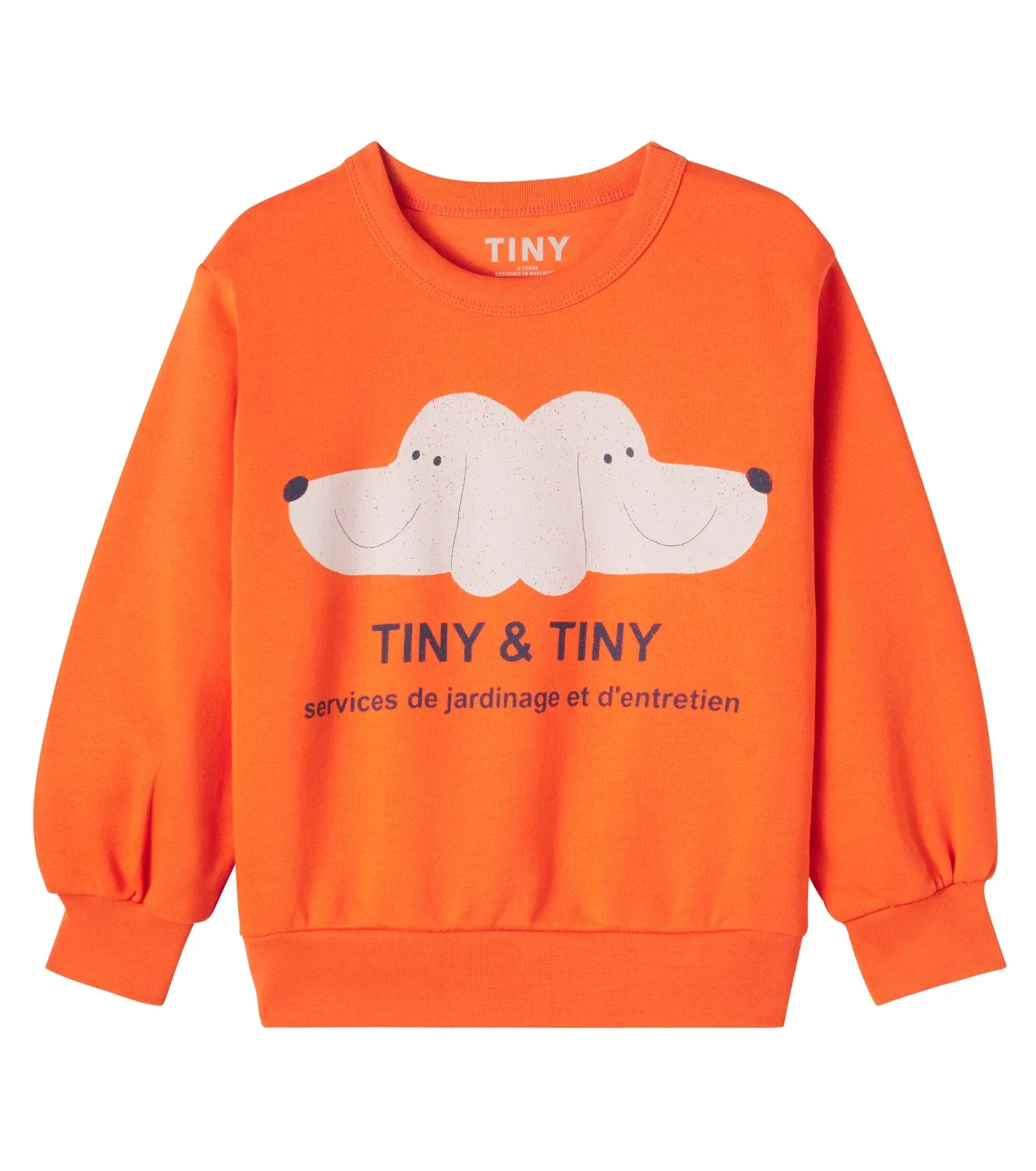 Свитшот с принтом Tinycottons, оранжевый