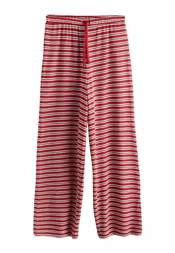 Брюки широкого кроя, модель «для невысоких девушек» Next, Red Ecru Stripe