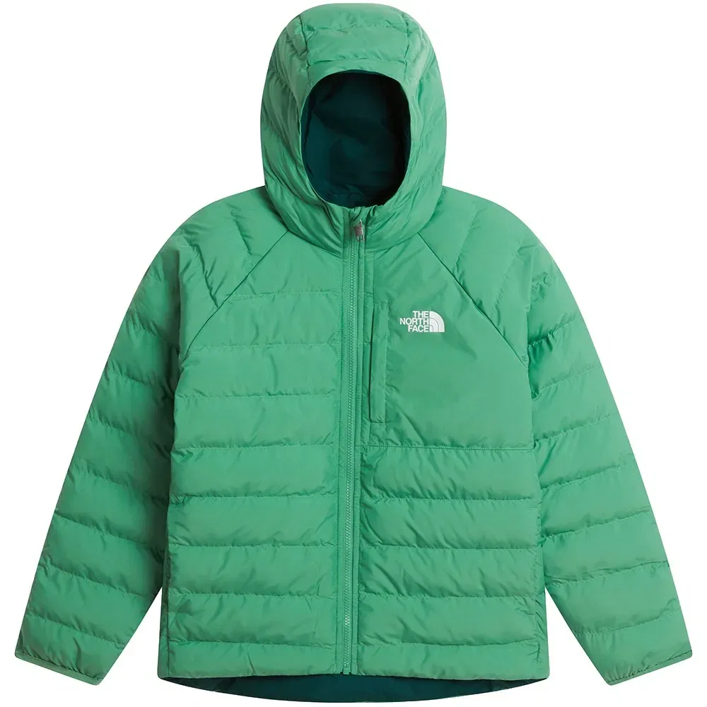 Детская куртка для мальчиков с капюшоном Reversible Perrito The north face, Green — фото 4
