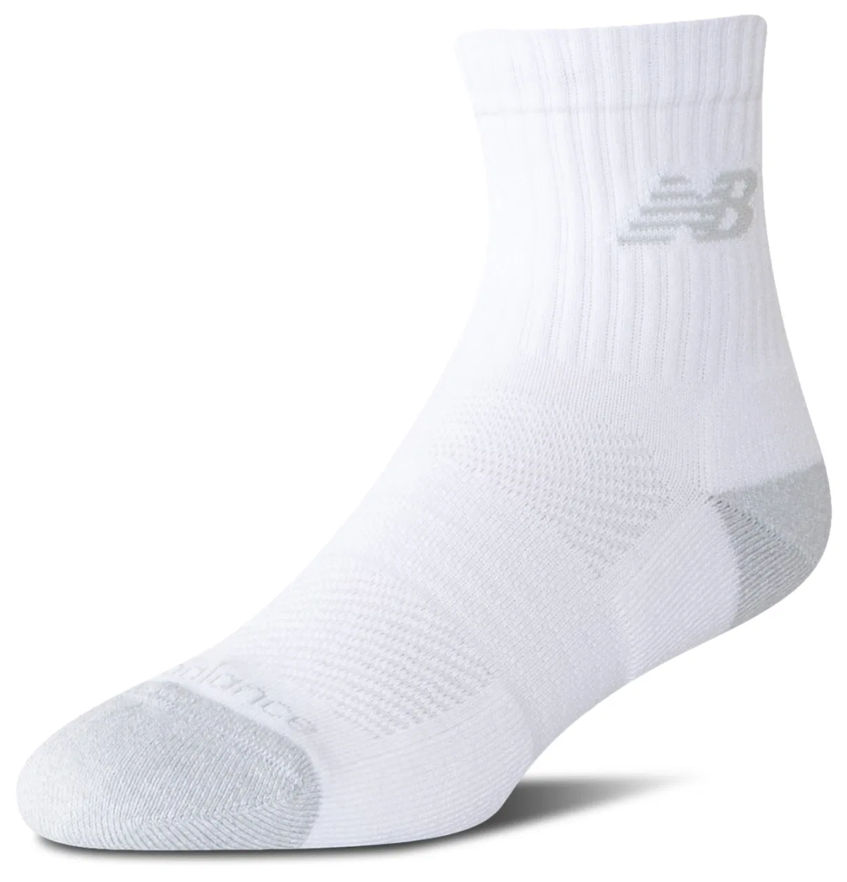 Носки для мальчиков Active Cushion 6PK Quarter New Balance, белый — фото 2