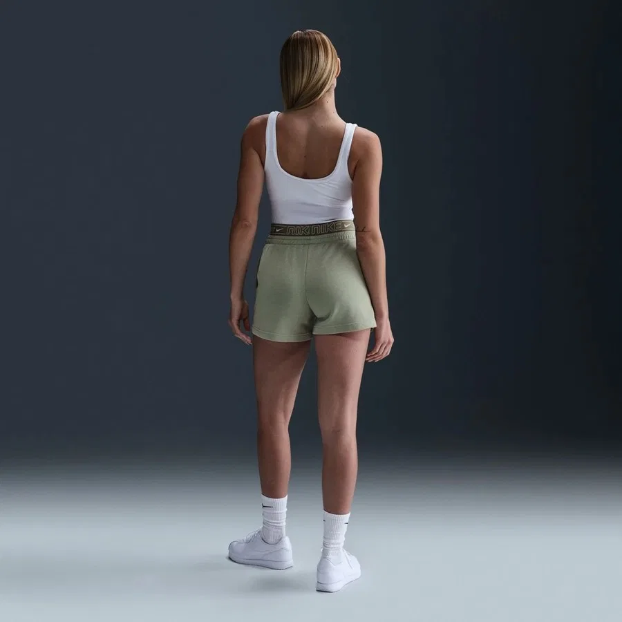 Шорты спортивные с принтом Nike Chill French Terry 4" Short, Зеленый — фото 4
