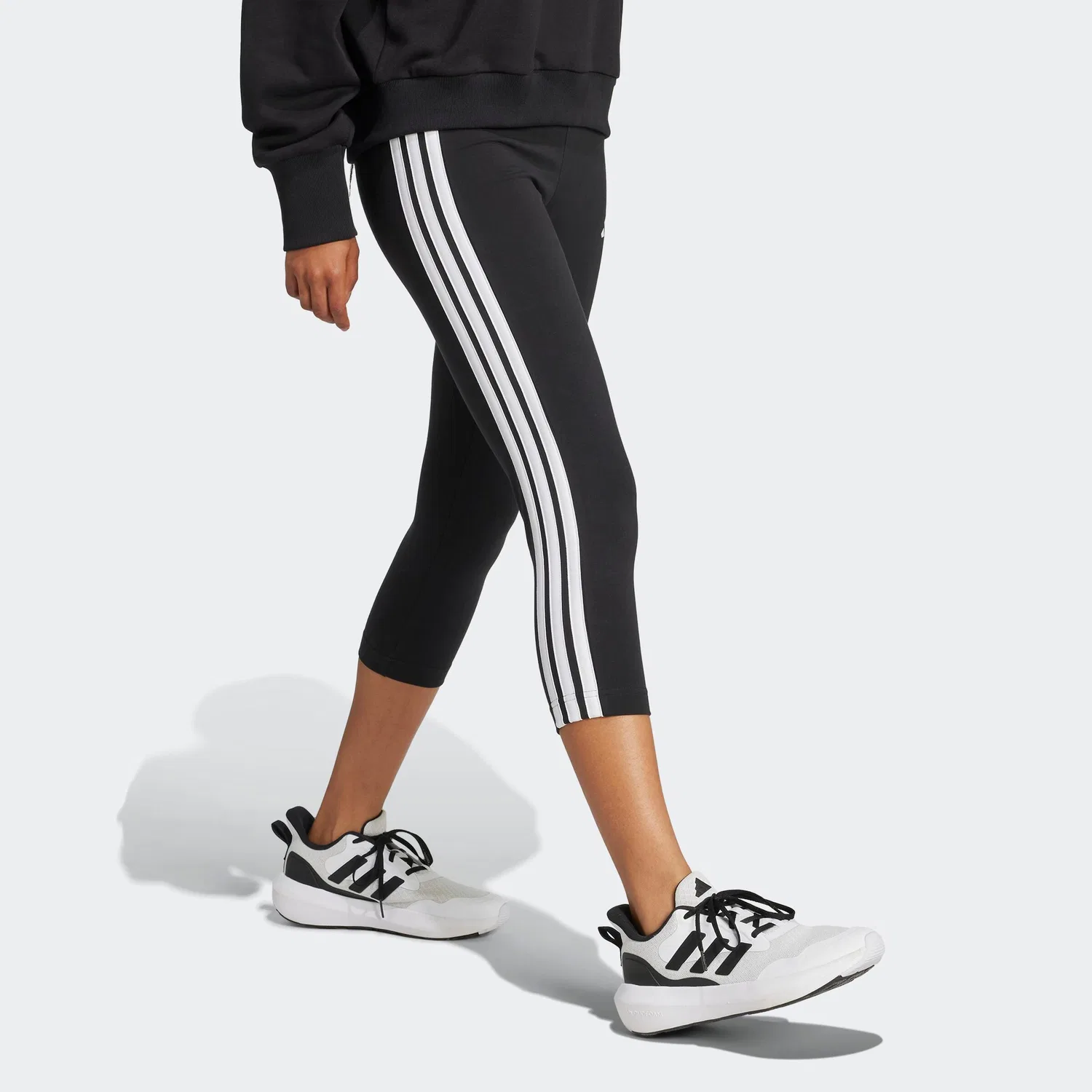 Женские хлопковые леггинсы Adidas — фото 3