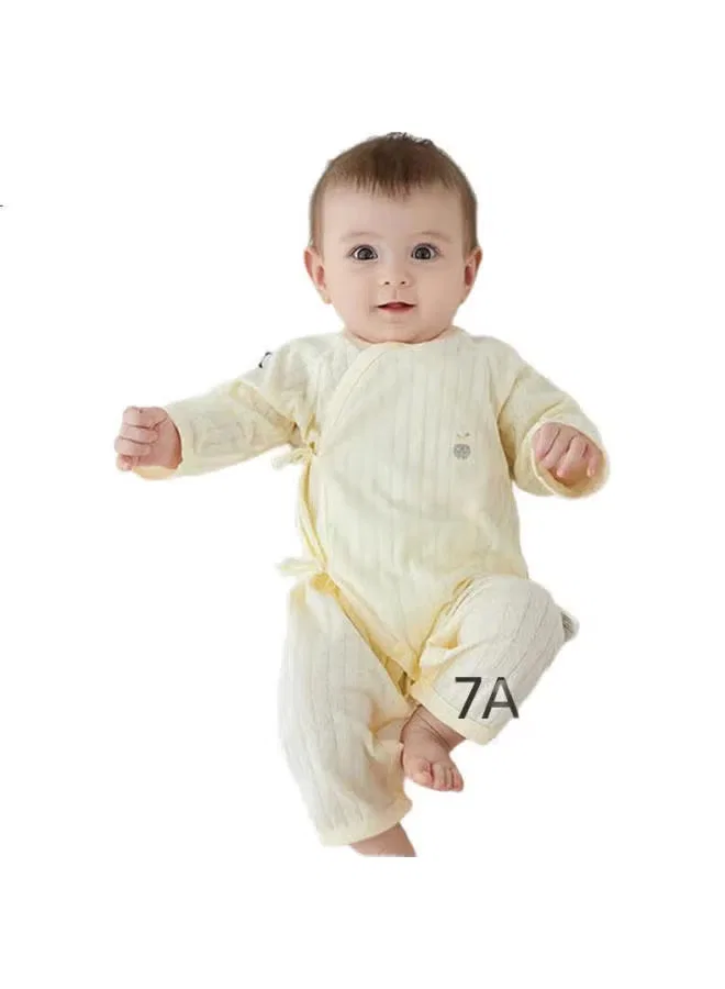 Боди-комбинезон с длинным рукавом комплект 2 предмета Babyprints, белый и синий — фото 3