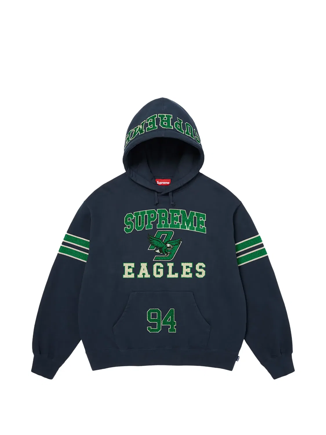 Худи Eagle с декором из страз Supreme, синий