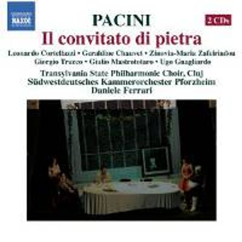 

Диск CD Pacini: Il Convitato Di Pietra (The Stone Guest) - Giovanni Pacini, Daniele Ferrari, South-West German Chamber Orchestra Pforzheim, Transylvania State Philharmonic Choir