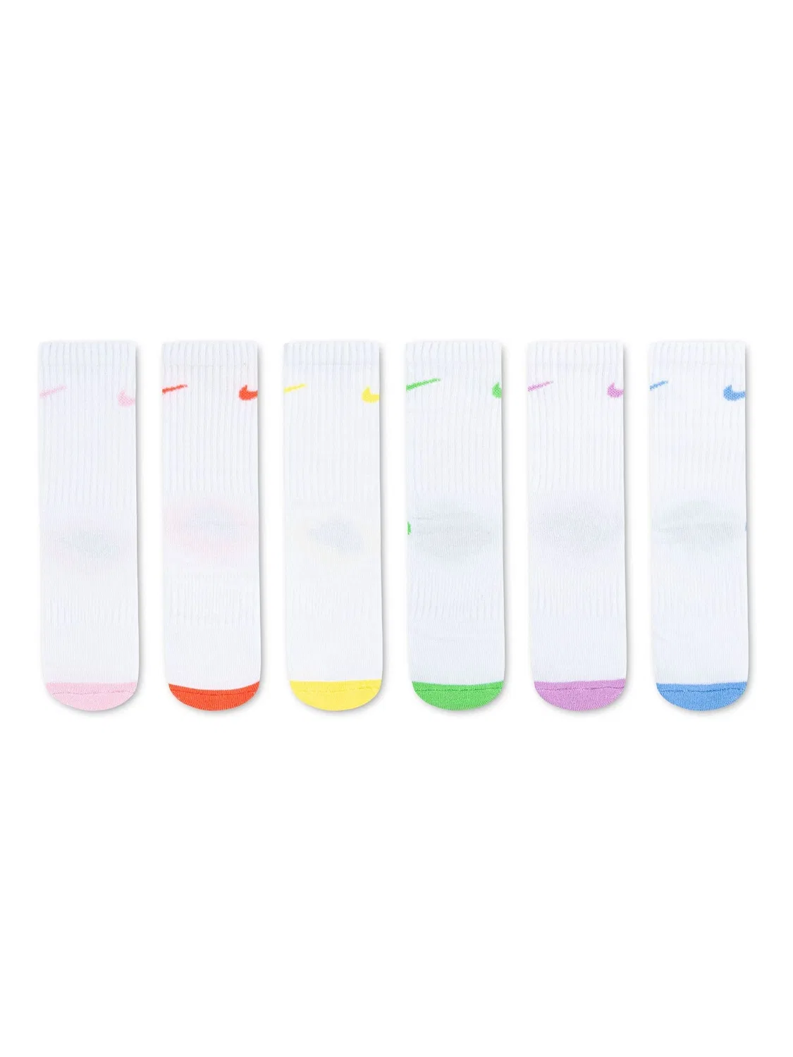 Носки, 6 пар Nike Pink Smiley Heel Nike, розовый