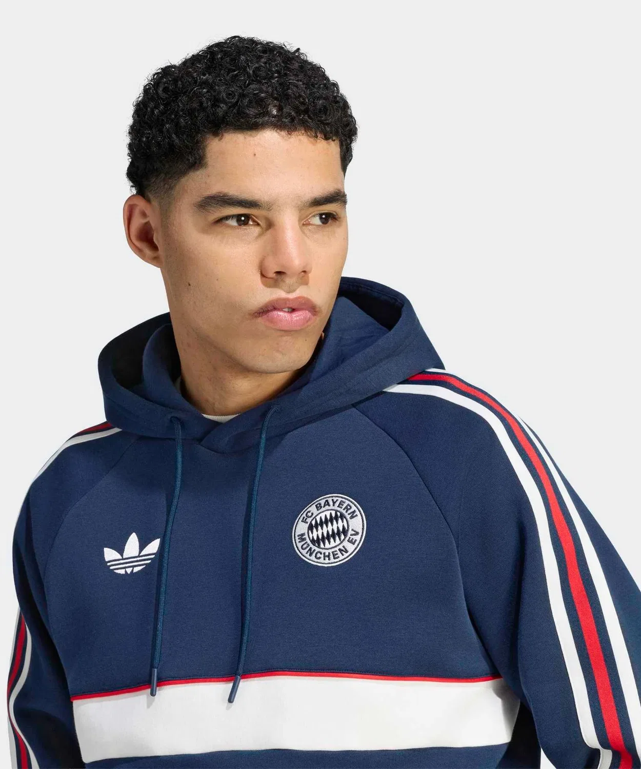 Мужской худи с длинным рукавомFC Bayern Munchen OG Adidas, Blue — фото 3