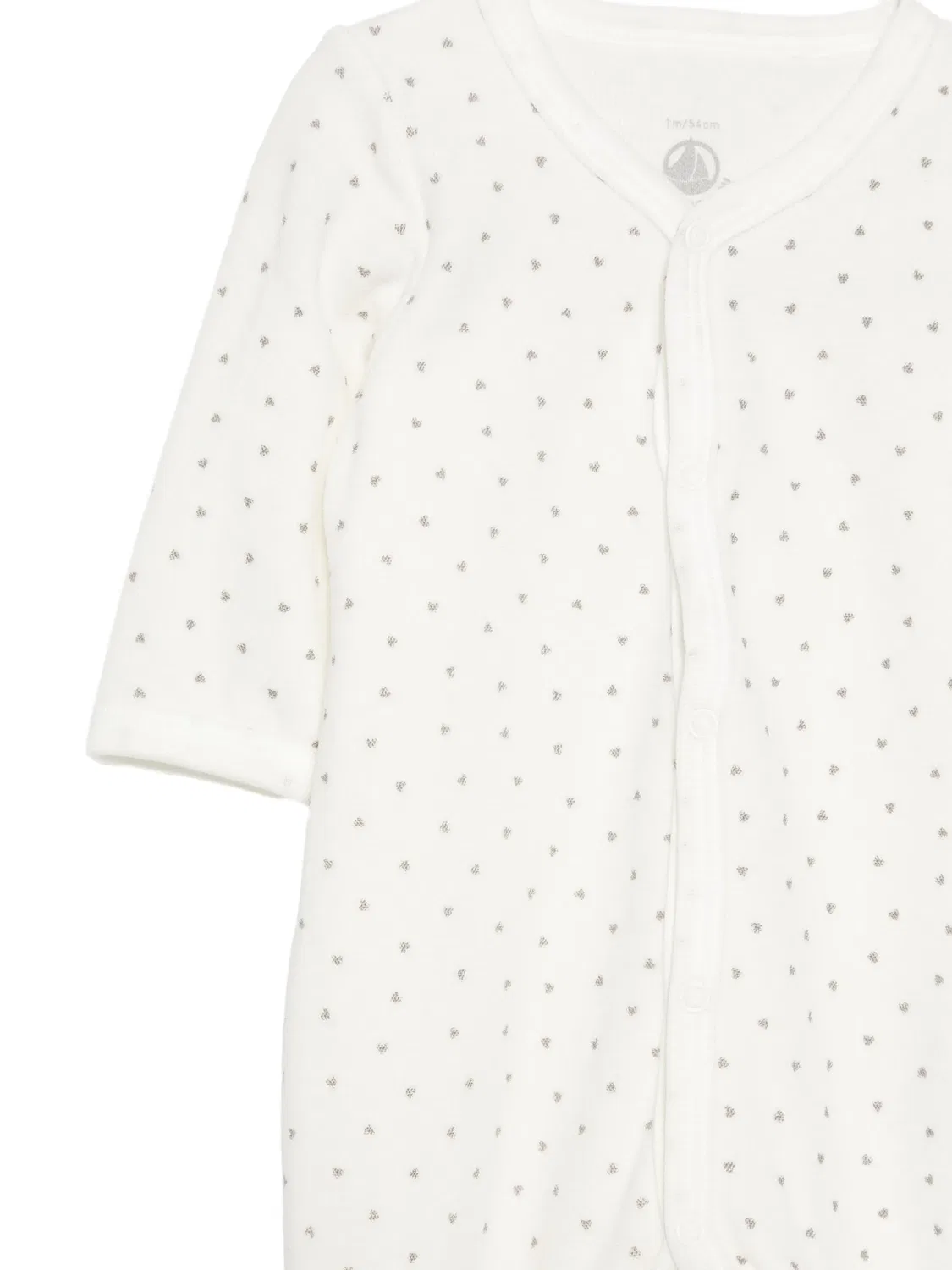 Комплект из боди и пижамы с принтом Petit Bateau, белый — фото 3