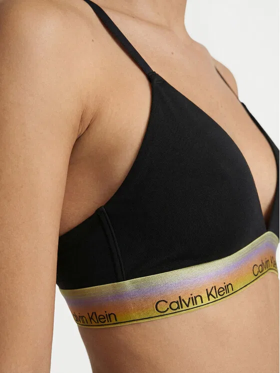 Бесшовный бюстгальтер Calvin Klein, черный — фото 3