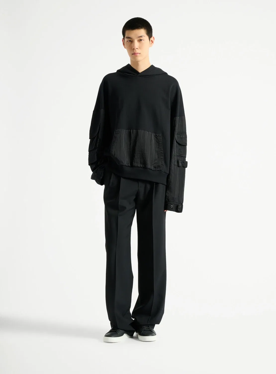 Толстовка Balmain Vintage Utility, черный — фото 2
