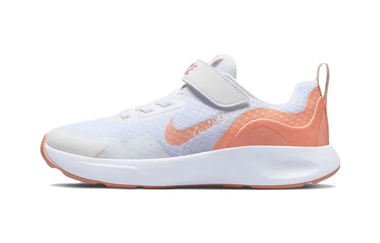 Детские кроссовки для бега с пеноматериалом и дышащей сеткой Wearallday Nike, Белый/Черный