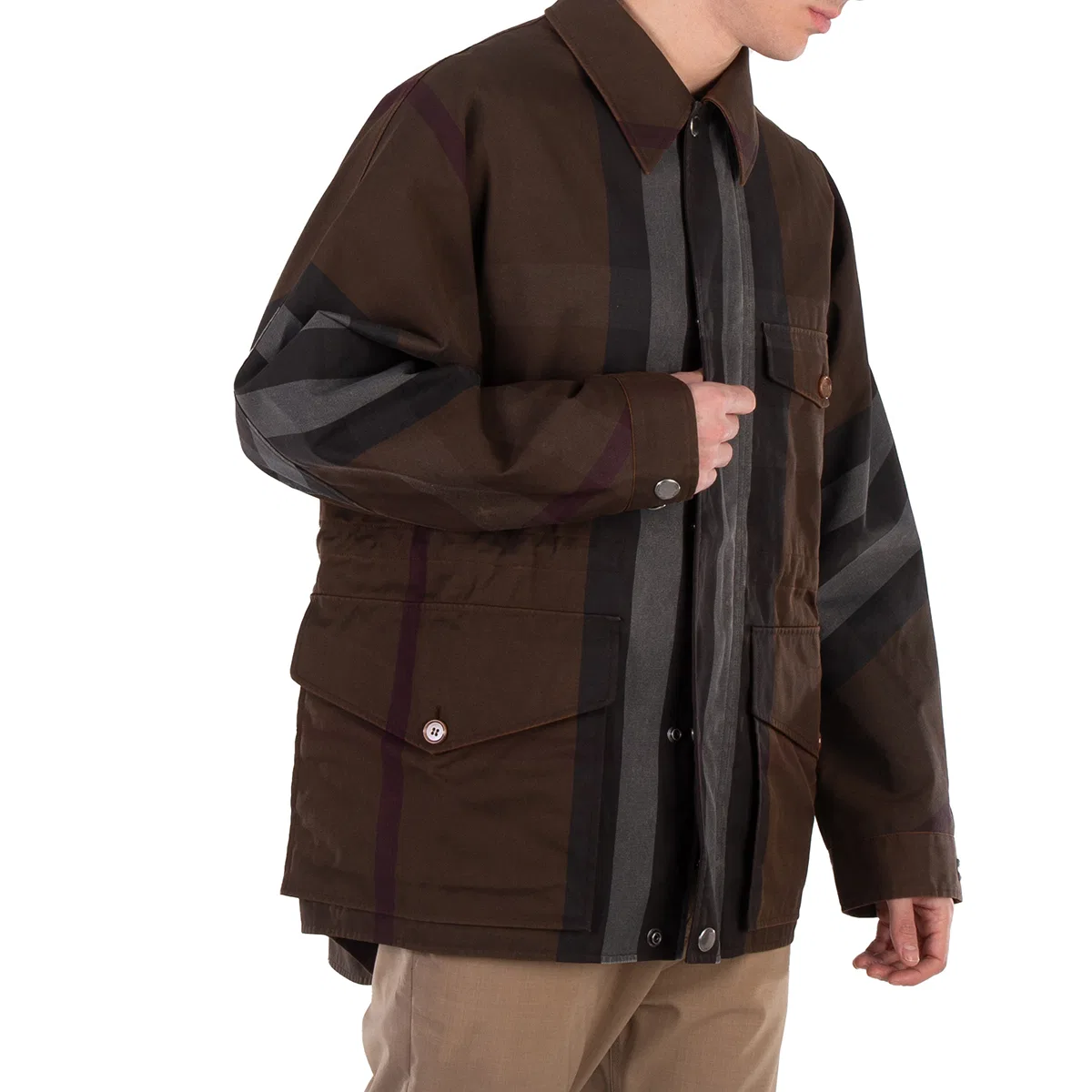 Куртка-полевка Burberry Dark Birch Brown Check — фото 2