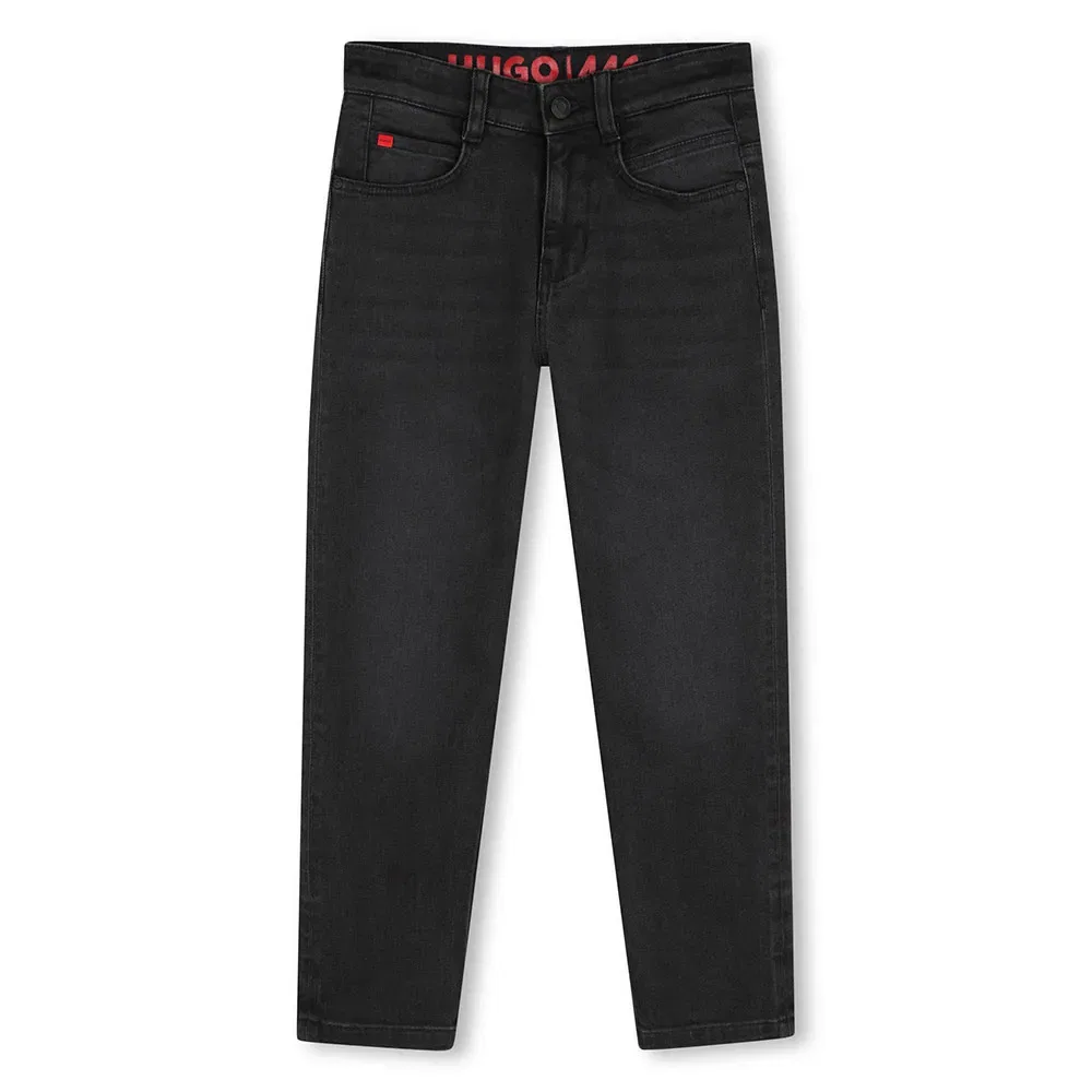 Детские брюки для мальчиков свободного кроя HUGO G01220, Black