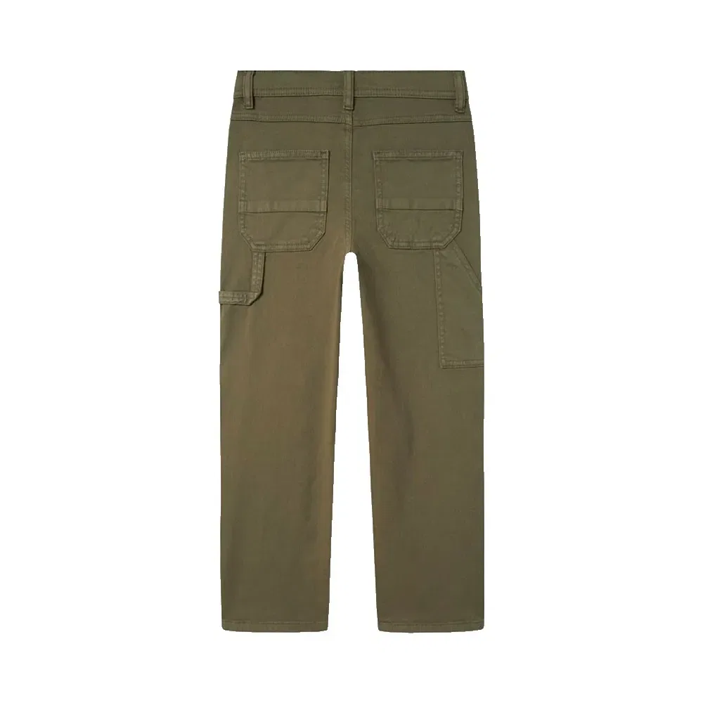 Детские брюки прямого кроя с регулируемой талией Ryan Straight Fit Twill 1880-Ax Name it, Green — фото 3