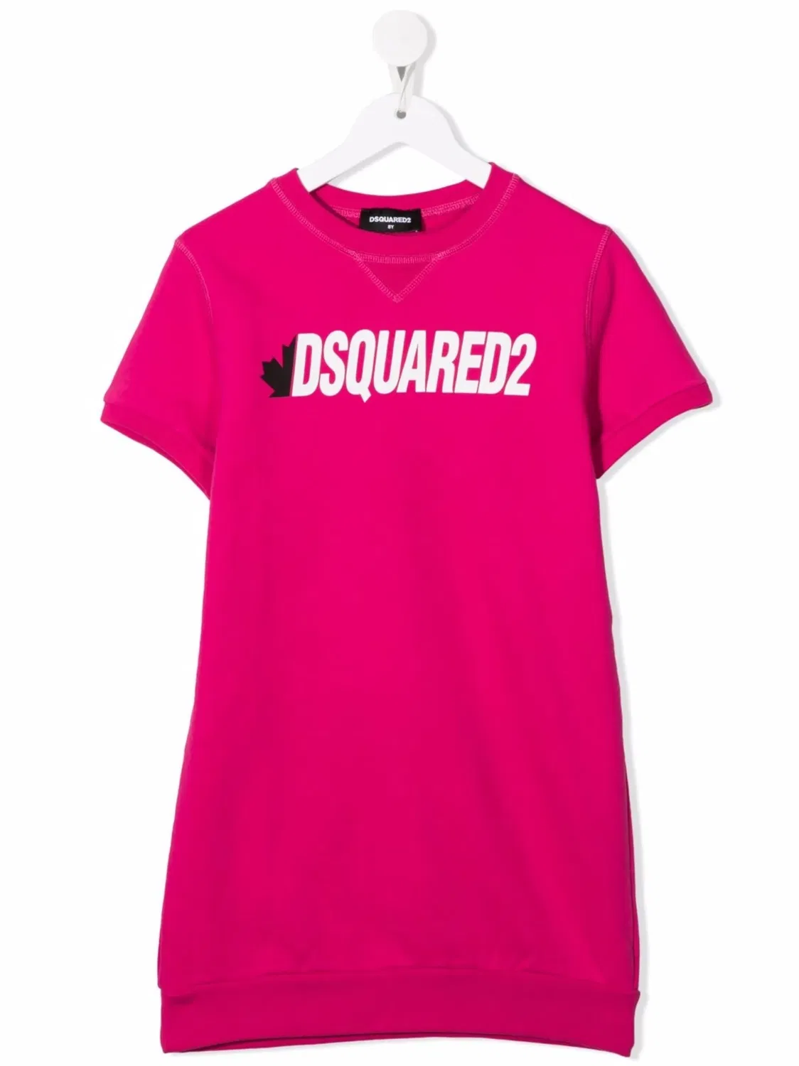 Платье- футболка с логотипом DSQUARED2, розовый