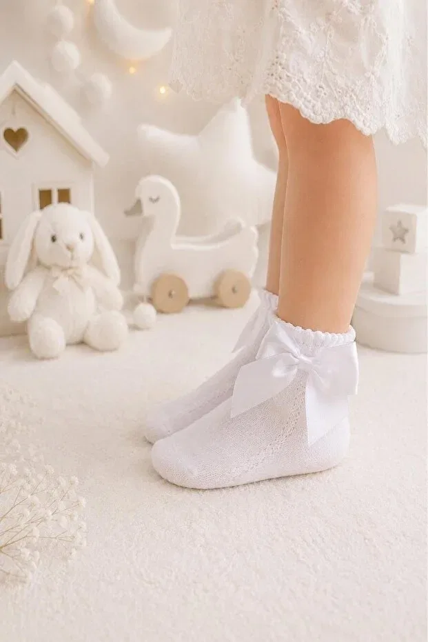 Детские носки для новорожденных хлопковые 3-шт Organic cotton premium 3-piece baby accessory socks Lakoren, Multicolor — фото 2