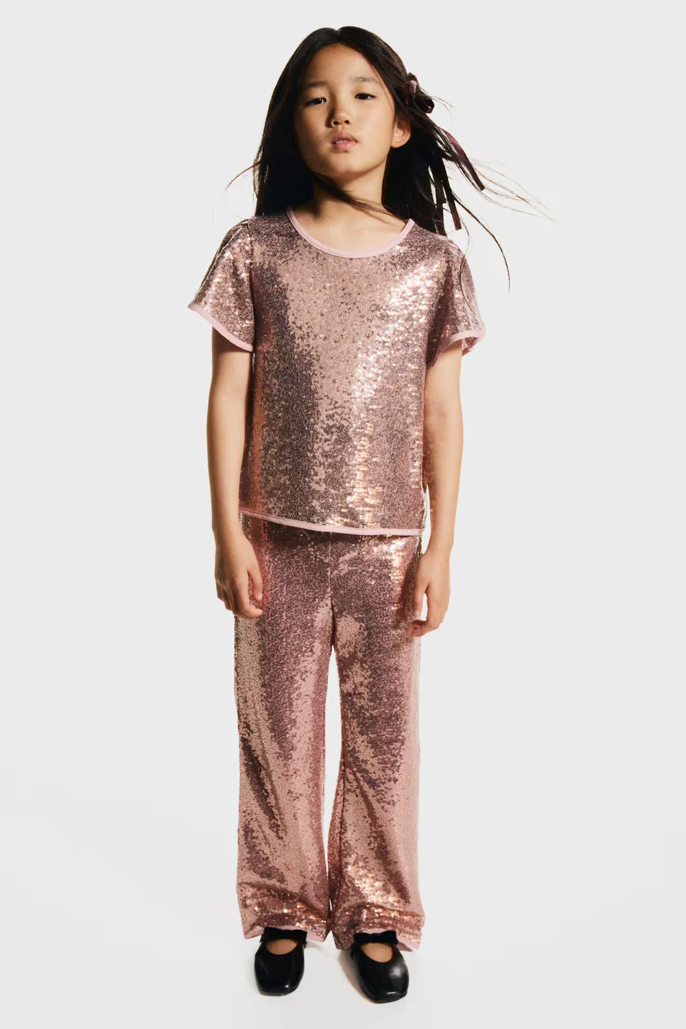 Брюки, украшенные пайетками H&M, Rosa