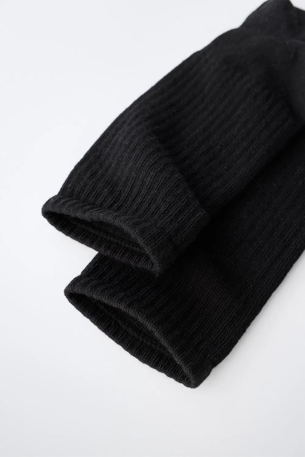 Набор из 3 ребристых носков до середины икры. ZARA, Black — фото 2