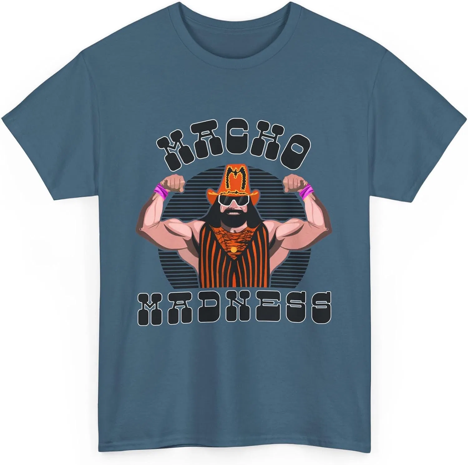 Унисекс футболка с принтом Macho Man Gildan 5000, Indigo Blue