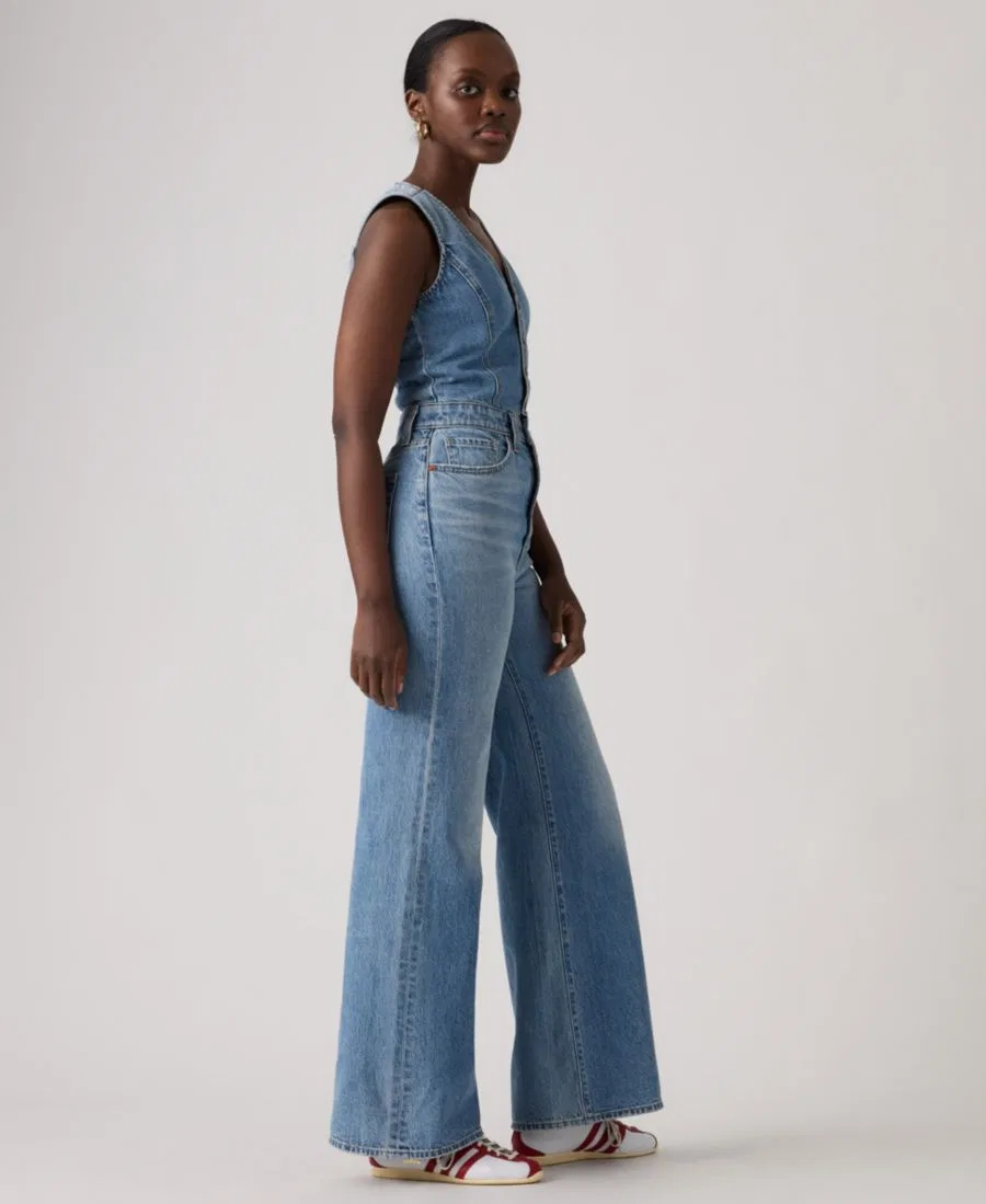 Джинсовый комбинезон с широкими штанинами Premium Women's Wide-Leg Denim Jumpsuit Levi's, Own It Jumpsuit — фото 2