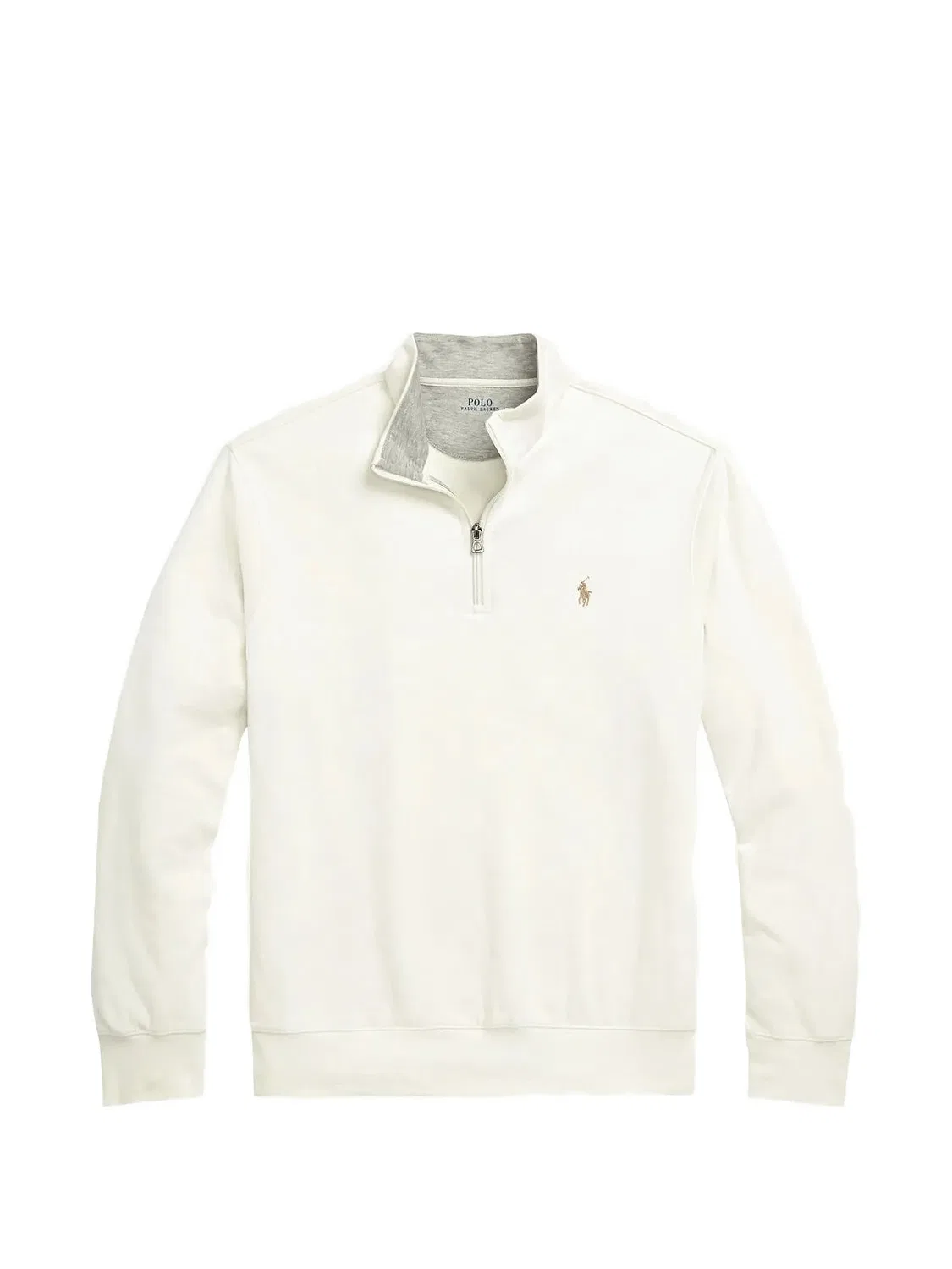 Поло из двуниточного джерси Polo Ralph Lauren, нейтральные