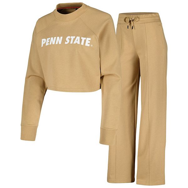 

Женский свитшот и спортивные штаны Penn State Nittany Lions цвета загара Kadyluxe