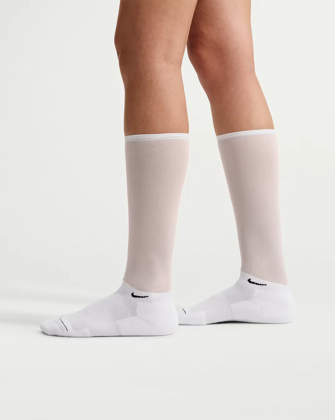 Носки до середины икры (1 пара) Nike Everyday Elevated, White/Platinum Tint