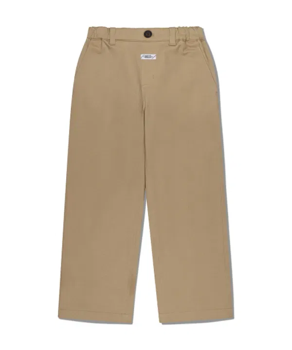Чинос прямого кроя, Kids straight fit chino pants, Marithé Kids, бежевый — фото 2