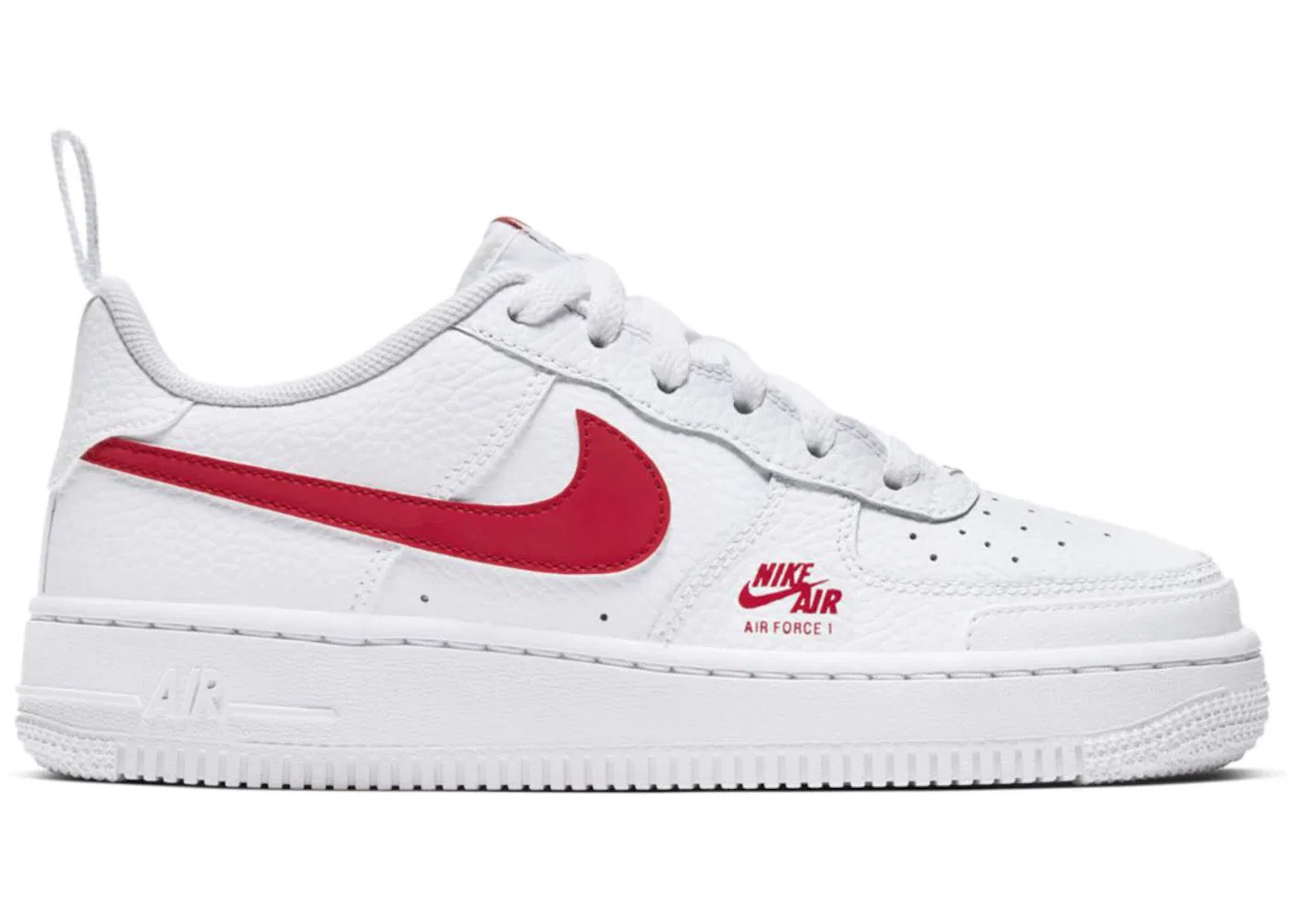 Детские кроссовки Lifestyle Nike Air Force 1 Low 07, White/Light Smoke Grey/University Red