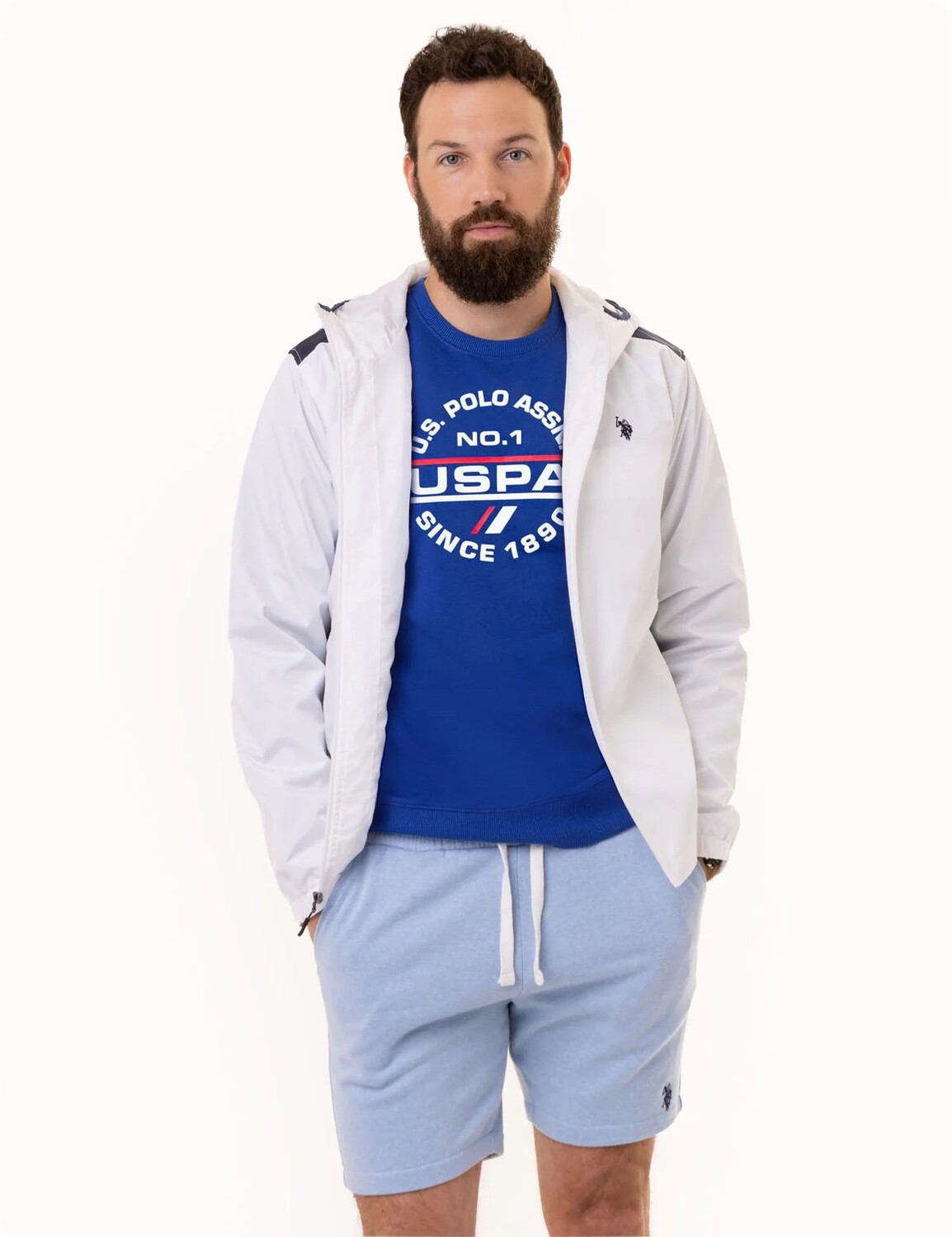 

Ветровка U.S. Polo Assn. Uspa Sport Colorblock, белый
