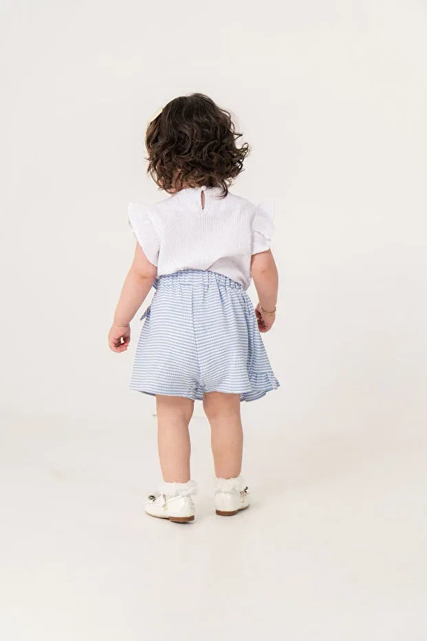 Детский комплект для девочек с принтом Glam Jnf Kids, Blue — фото 4