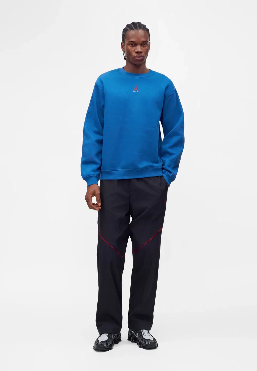 Свитшот Crew Jordan, True Blue/University Red — фото 2
